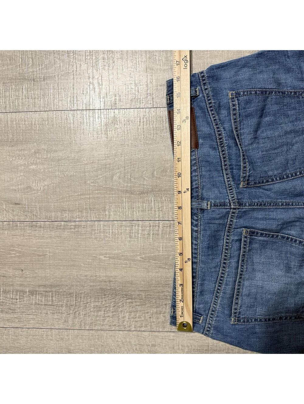 Vintage Lauren Ralph Lauren Y2K Women's 8 Denim Maxi Skirt Western Cottage Blue - Picture 7 of 9